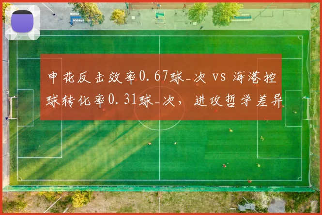 申花反击效率0.67球_次 vs 海港控球转化率0.31球_次，进攻哲学差异明显